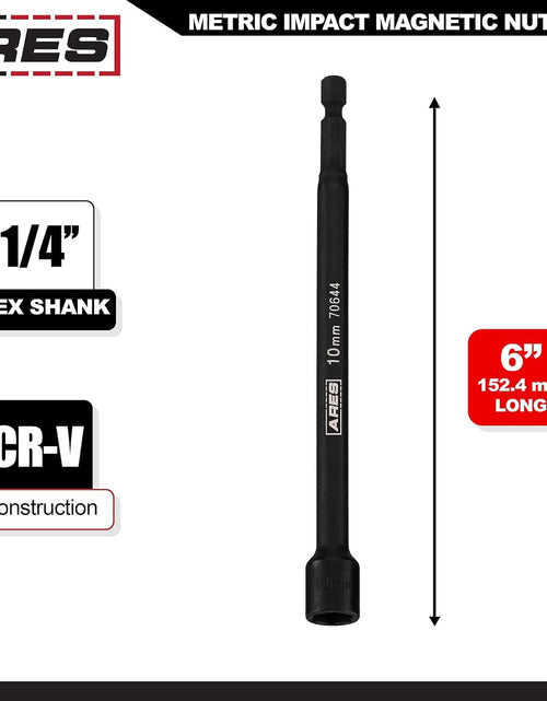 Load image into Gallery viewer, 70651-1/4-Inch Magnetic Impact Nut Driver - Impact Grade Nut Setter with Industrial Strength Magnet
