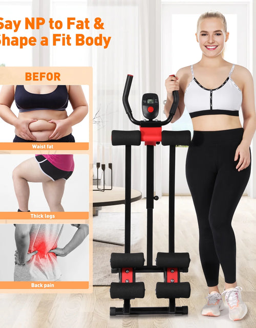 Load image into Gallery viewer, Fitness Ab Machine, 4 Adjustable Resistance Levels Ab Workout Equipment for Home Gym, Height Adjustable Ab Trainer, Foldable Fitness Equipment.440Lbs Weight Capacity
