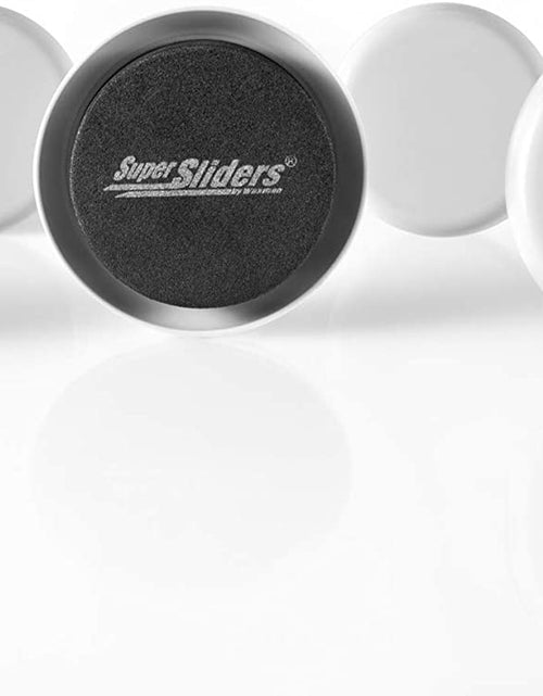 Load image into Gallery viewer, 2 1/2" round Reusable Furniture Sliders for Carpet - Effortless Moving and Surface Protection, Gray (8 Pack)
