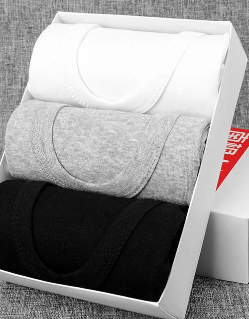 Load image into Gallery viewer, 3Pcs/Lot Man'S 100% Cotton Solid Seamless Underwear Brand Clothing Mens Sleeveless Tank Vest Comfortable Undershirt Undershirts

