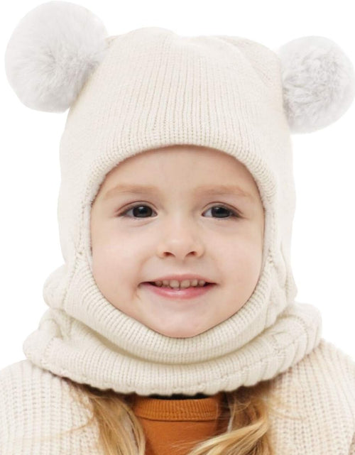 Load image into Gallery viewer, Baby Winter Hat Scarf Set, Unisex Infant Toddler Kids Hat Scarf
