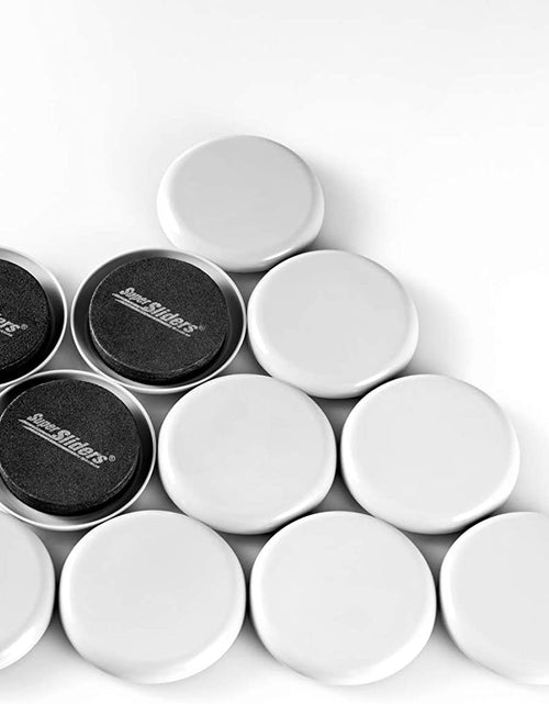 Load image into Gallery viewer, 2 1/2" round Reusable Furniture Sliders for Carpet - Effortless Moving and Surface Protection, Gray (8 Pack)
