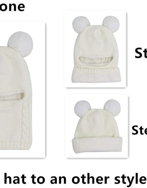 Load image into Gallery viewer, Baby Winter Hat Scarf Set, Unisex Infant Toddler Kids Hat Scarf
