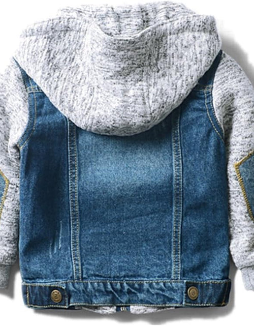 Load image into Gallery viewer, Boys' Basic Denim Trucker Jackets Children Fall Hoodies Trendy Jeans Coats
